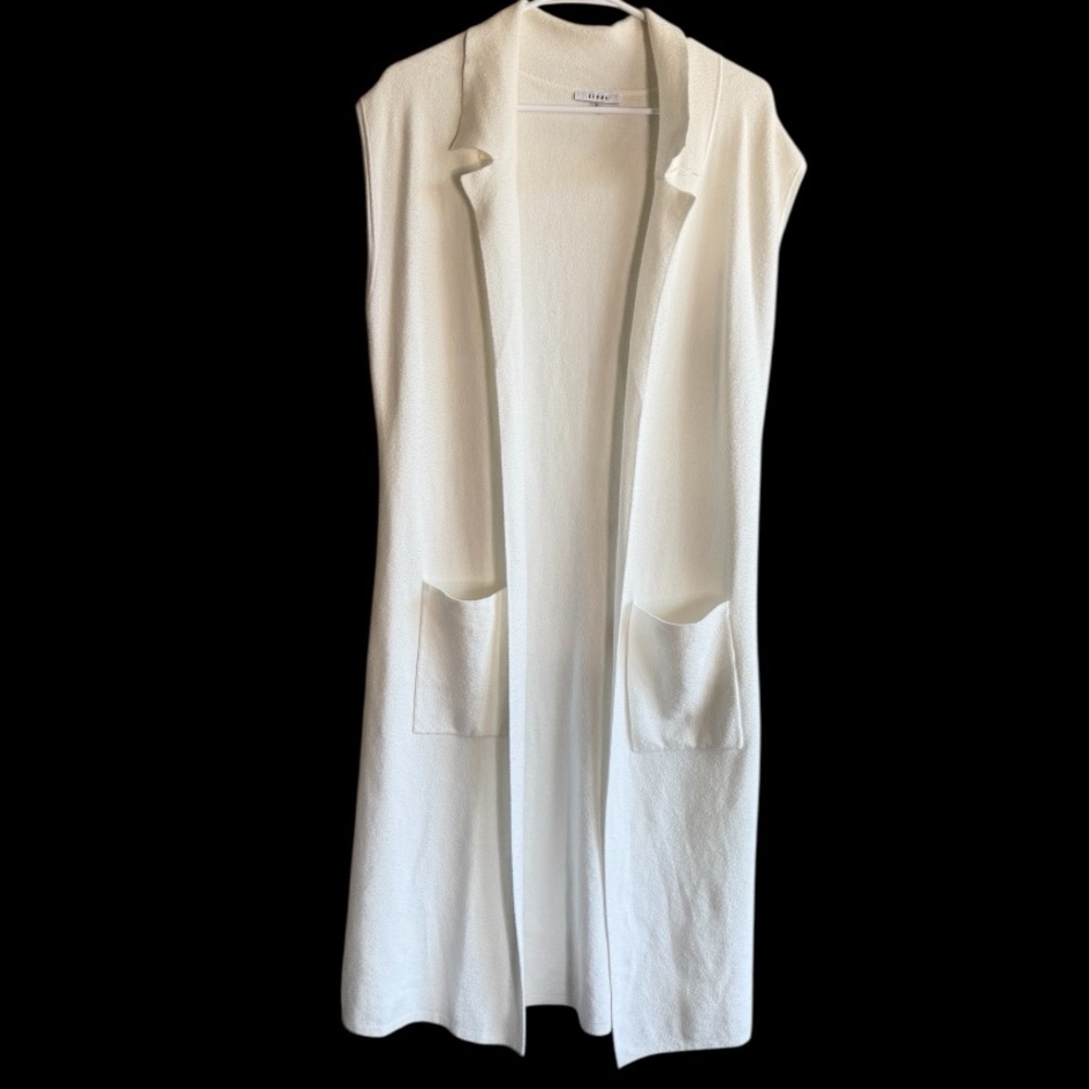 Sioni Long‎ Maxi Knit Pockets Open Cardigan